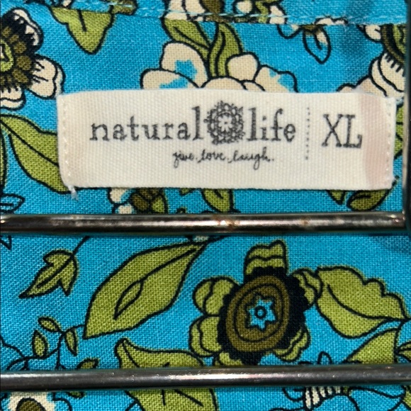 Natural Life Teal and Green Floral Dress size XL - Picture 2 of 12